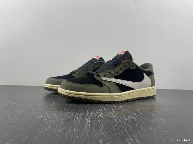 TBkick OG SP 1 SCOTT OLIVE' AIR DM7866-002 X TRAVIS LOW 'BLACK JORDAN 0517